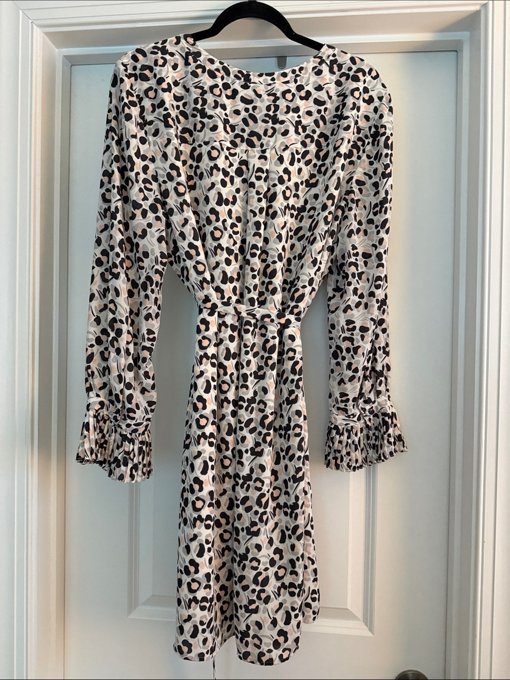 LOFT Animal Print Midi Dress Size XL Like New